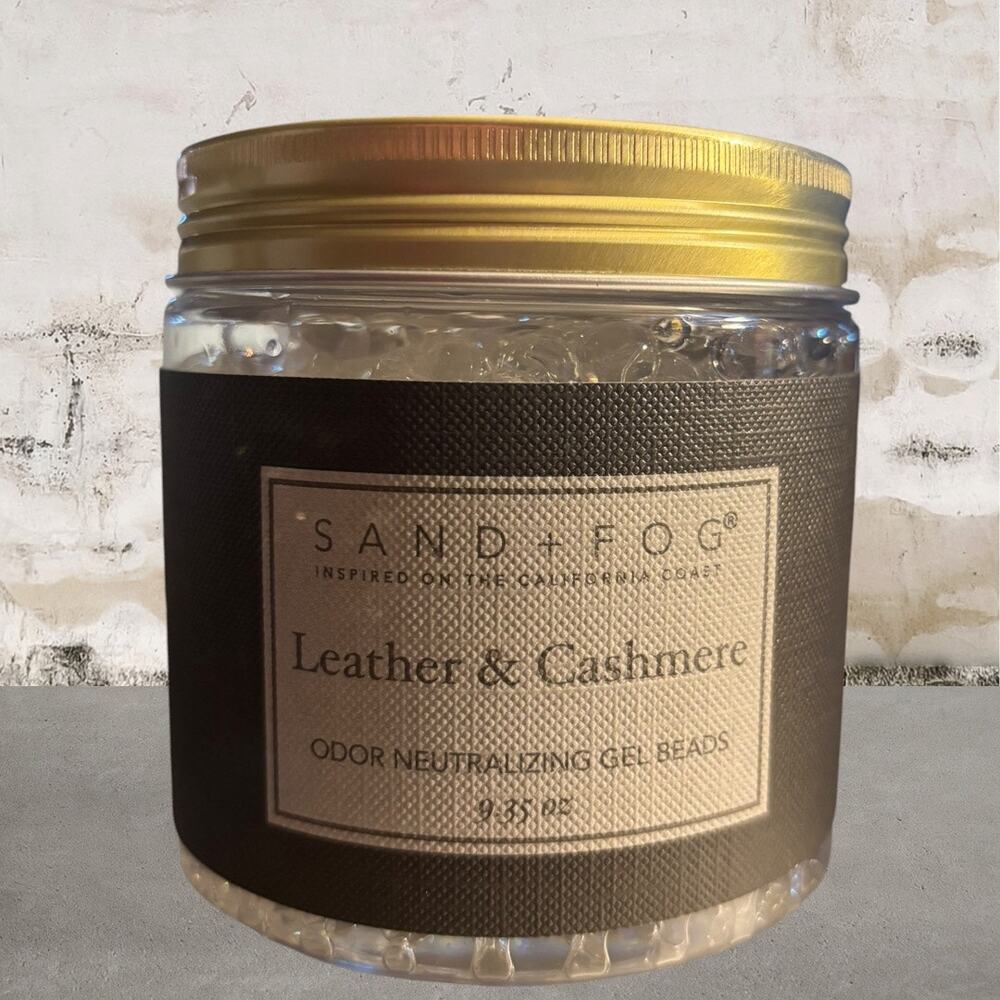 Sand + Fog Leather & Cashmere Odor Neutralizing Gel Beads NEW